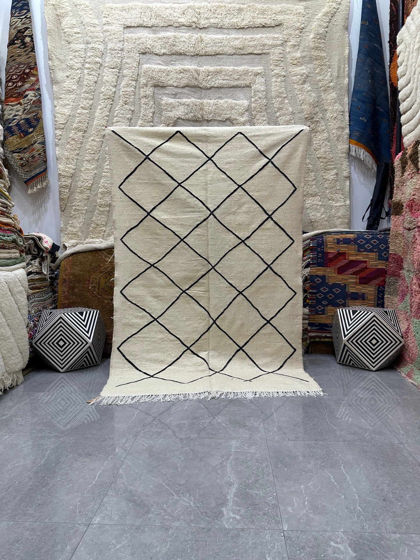 Tazine flat weave kilim