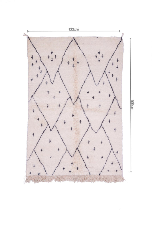 MIZAGHAN Moroccan Beni Ourain Rug