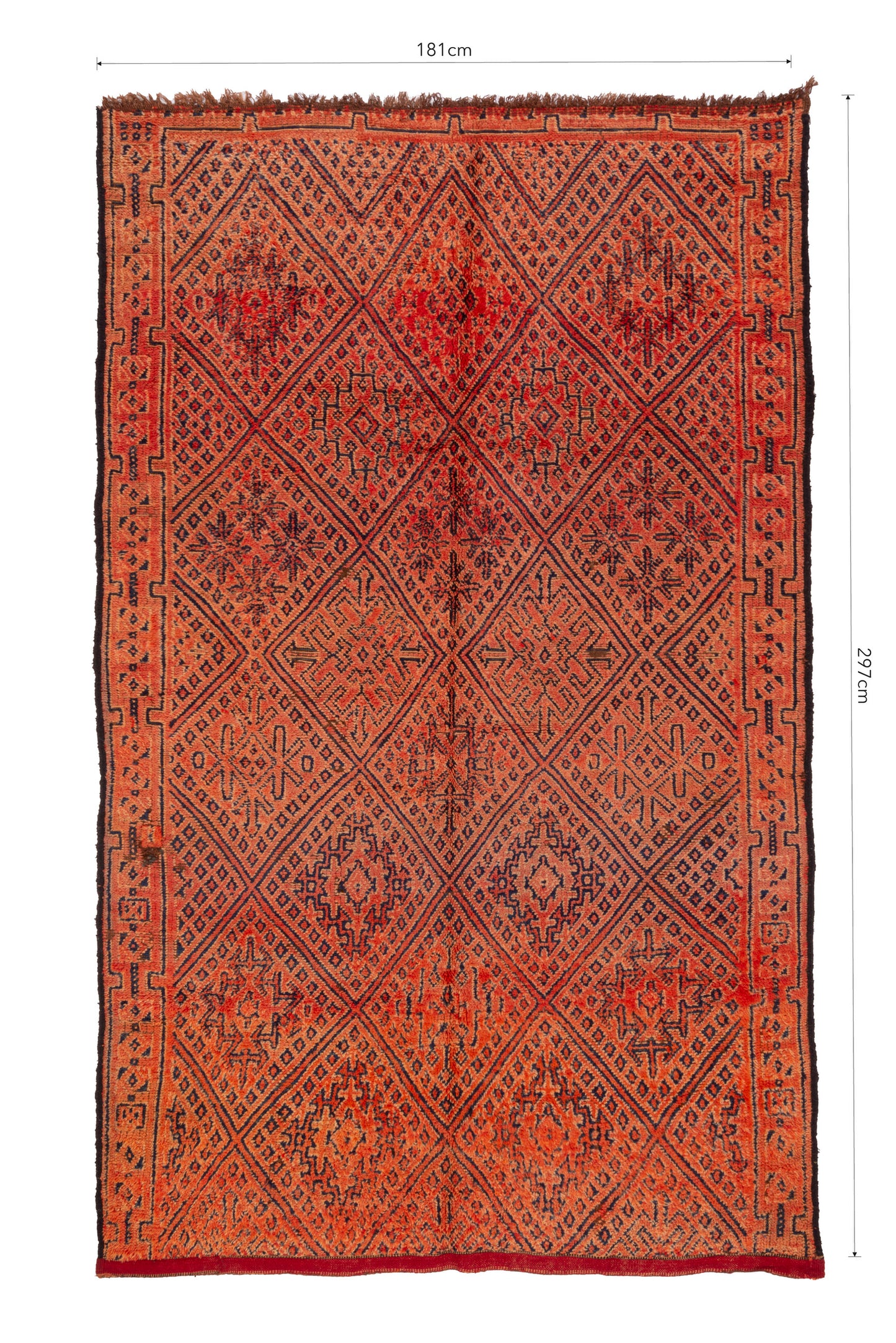 BASMA vintage moroccan rug