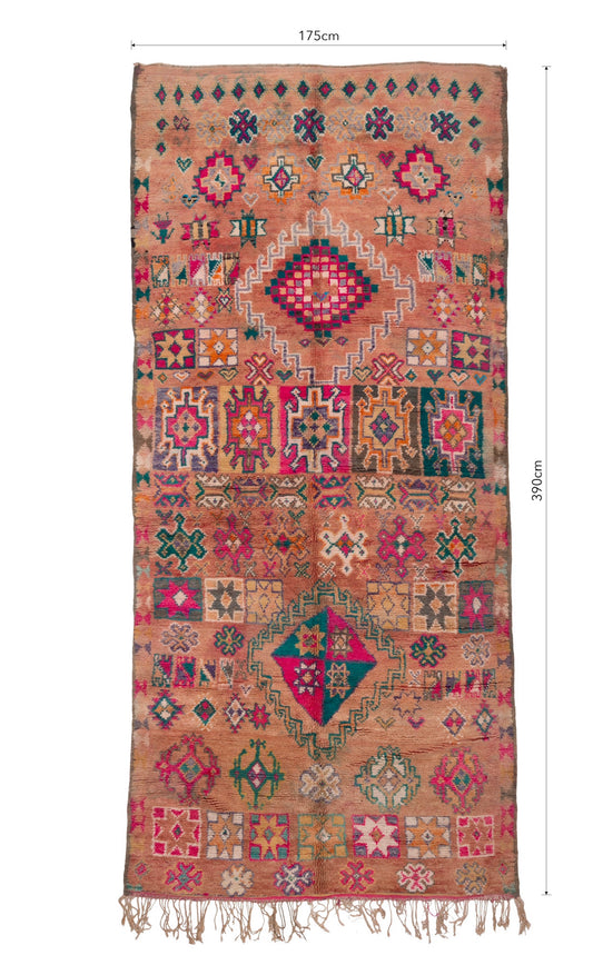 ABD HADI Vintage Moroccan Rug